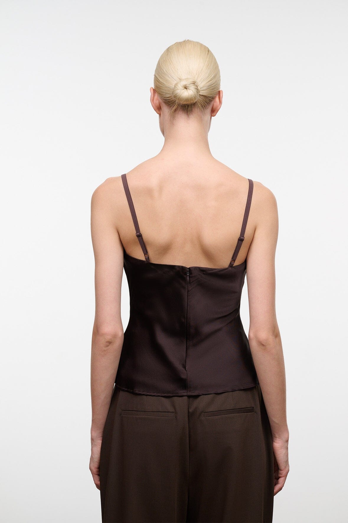 Evangeline Silk Top Earth | STAUD Discount