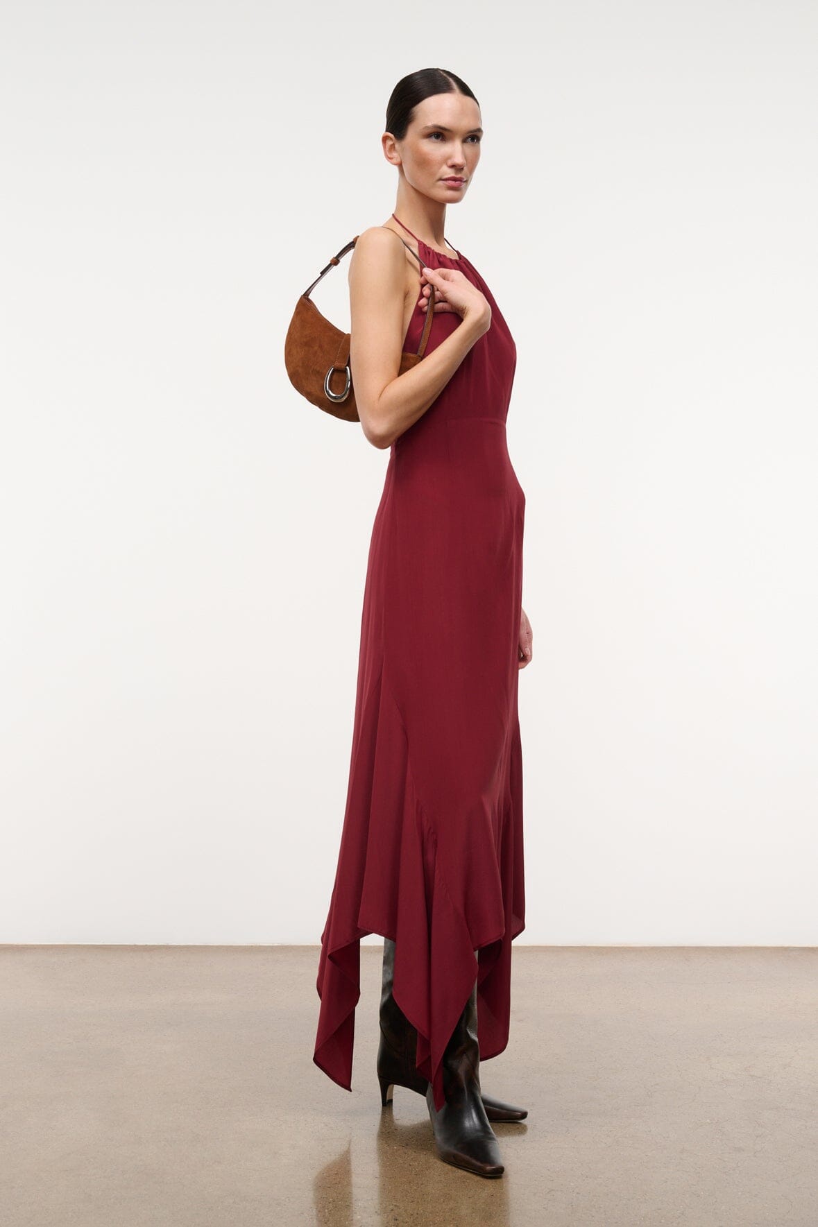 Harlow Crescent Shoulder Bag Tabac | STAUD Best Price