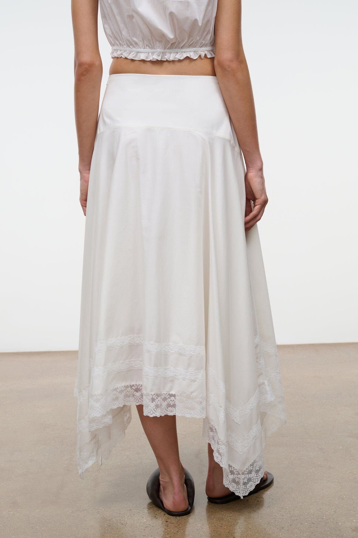 Ainsley Skirt Ivory | STAUD Classic