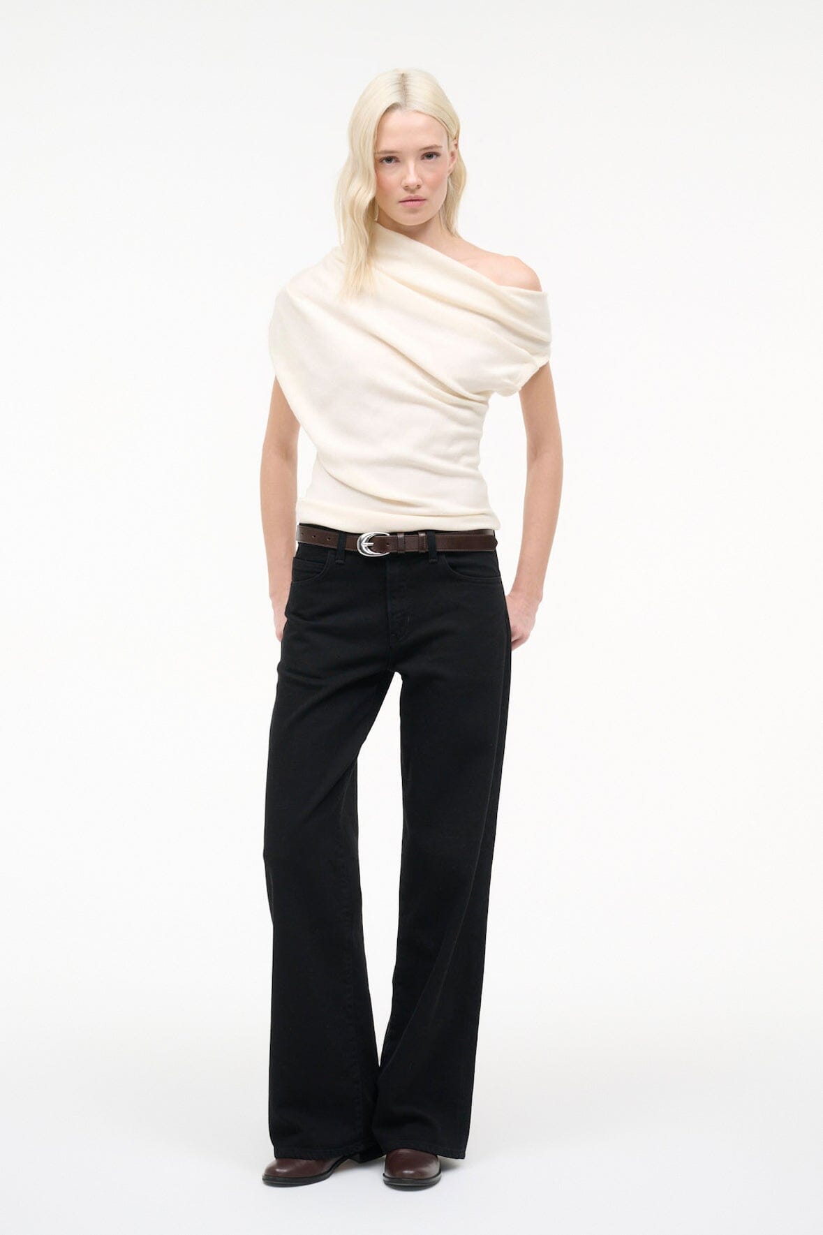 Mabel Sweater Ivory | STAUD Everyday
