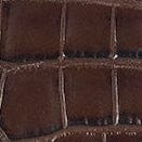 Ollie Bag Espresso Croc Leather Mini Shoulder Bag - Staud | STAUD Premium