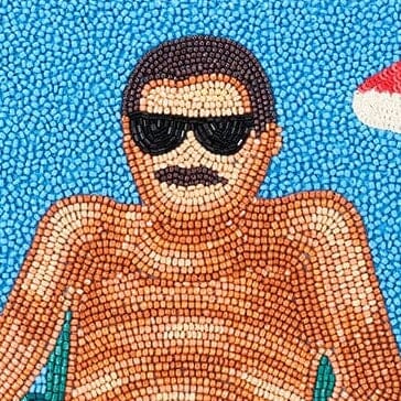 Tommy Beaded Large Pouch Sundaze | STAUD Classic