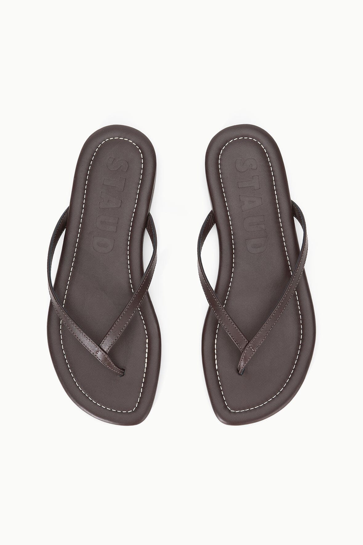 Freja Espresso Brown Nappa Leather Sandal | STAUD Deals