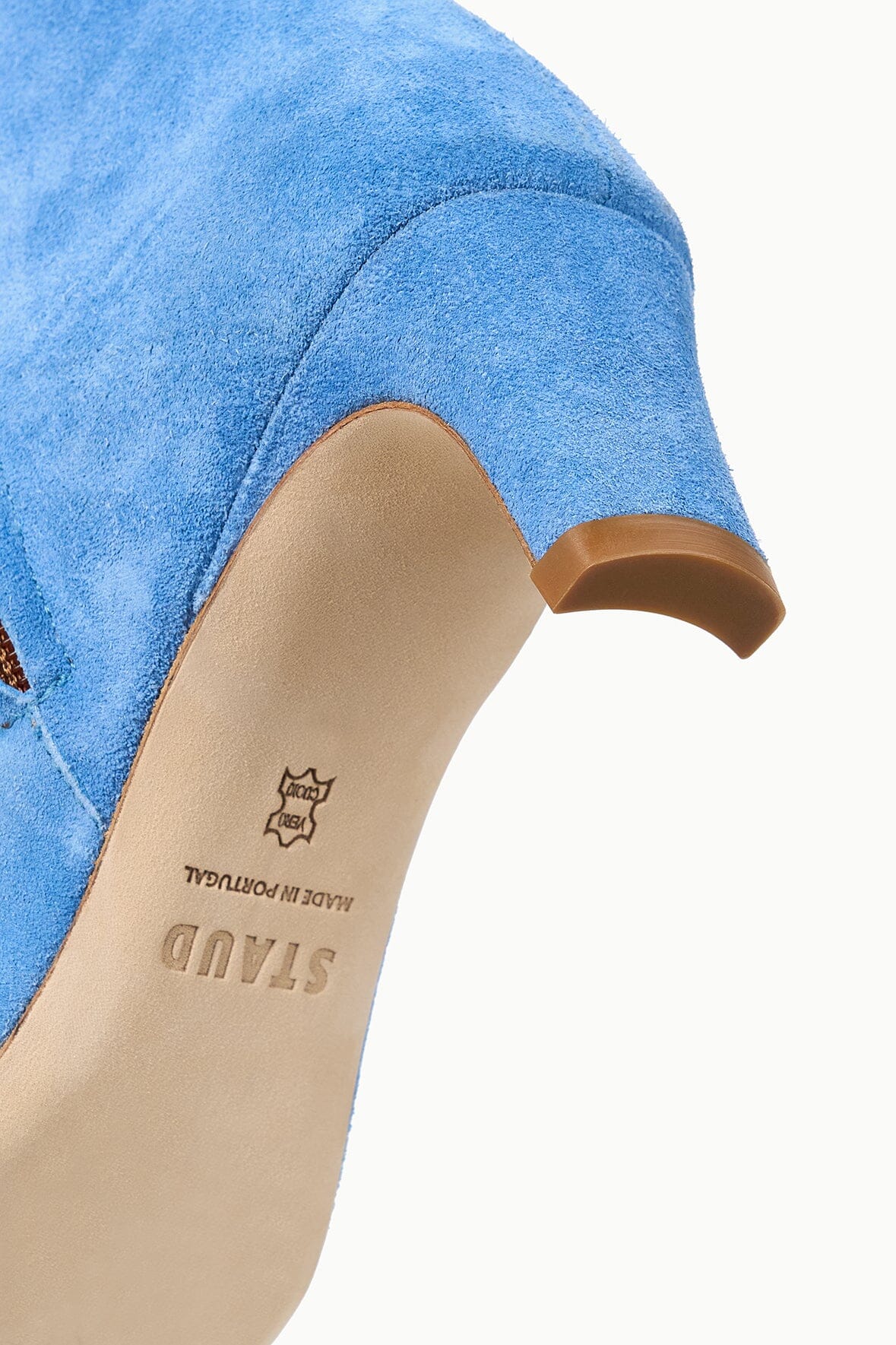 Wally Ankle Boot Blue Suede | STAUD Classic