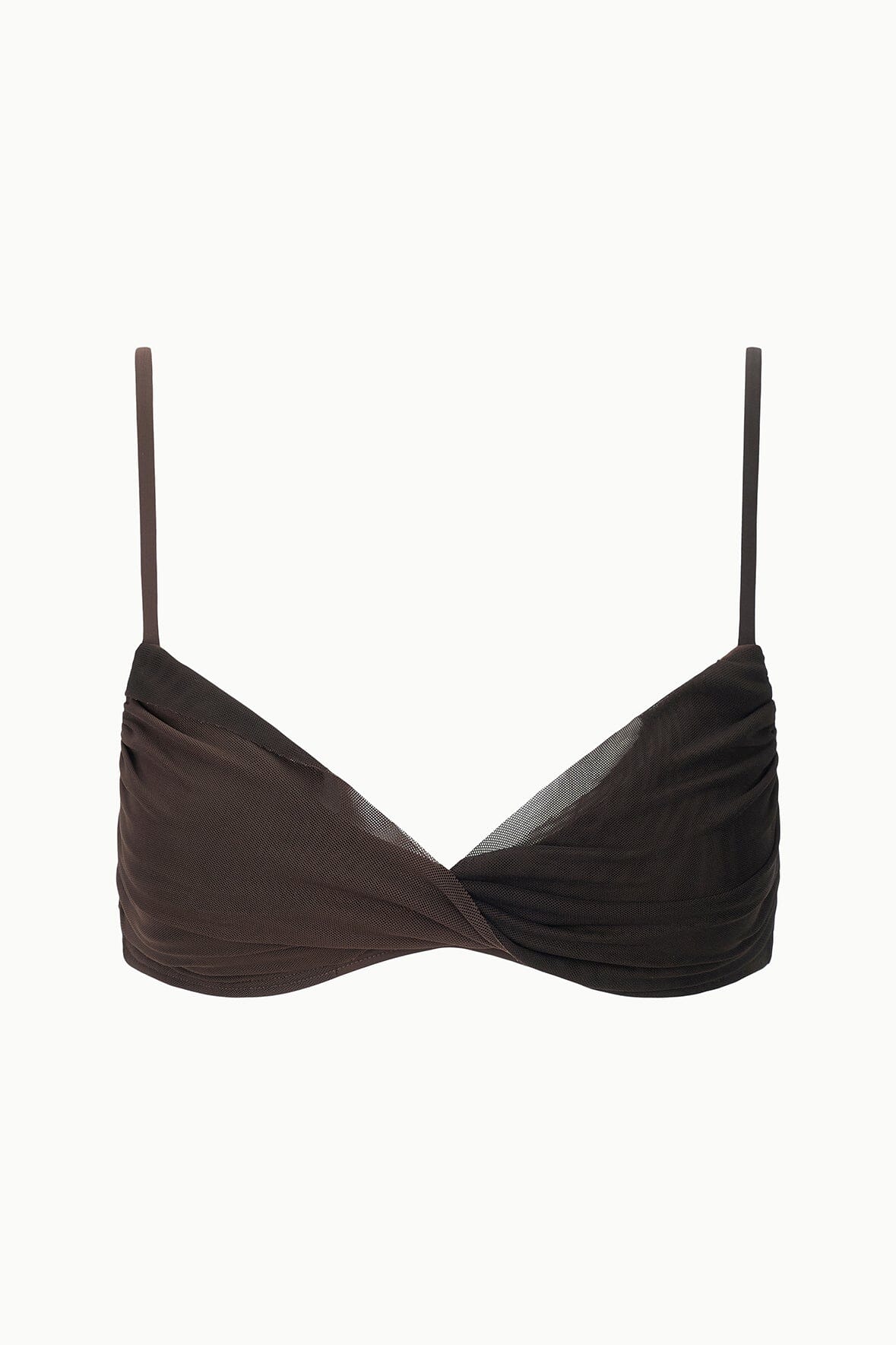 La Mer Bikini Top Espresso Dark Chocolate | STAUD Essential