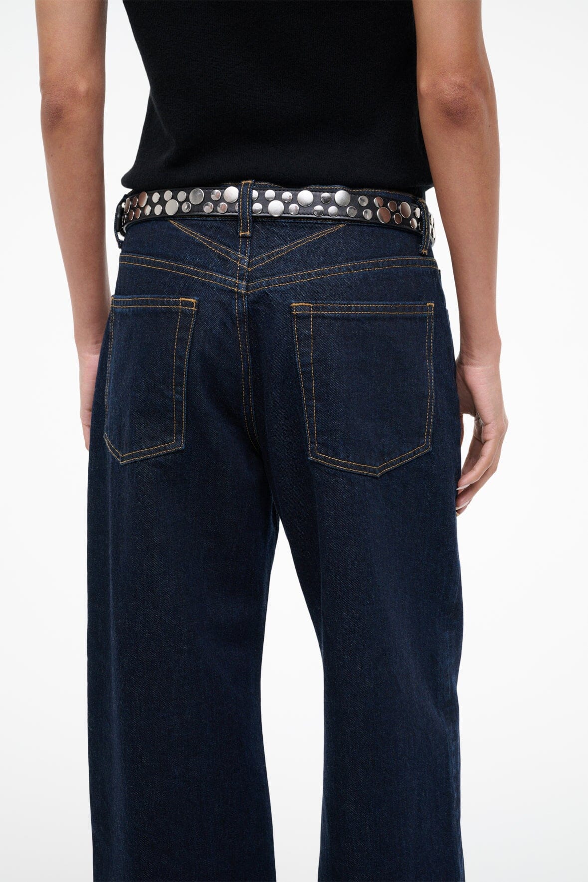 Moon Buckle Belt - Rivets | STAUD Hot Sale