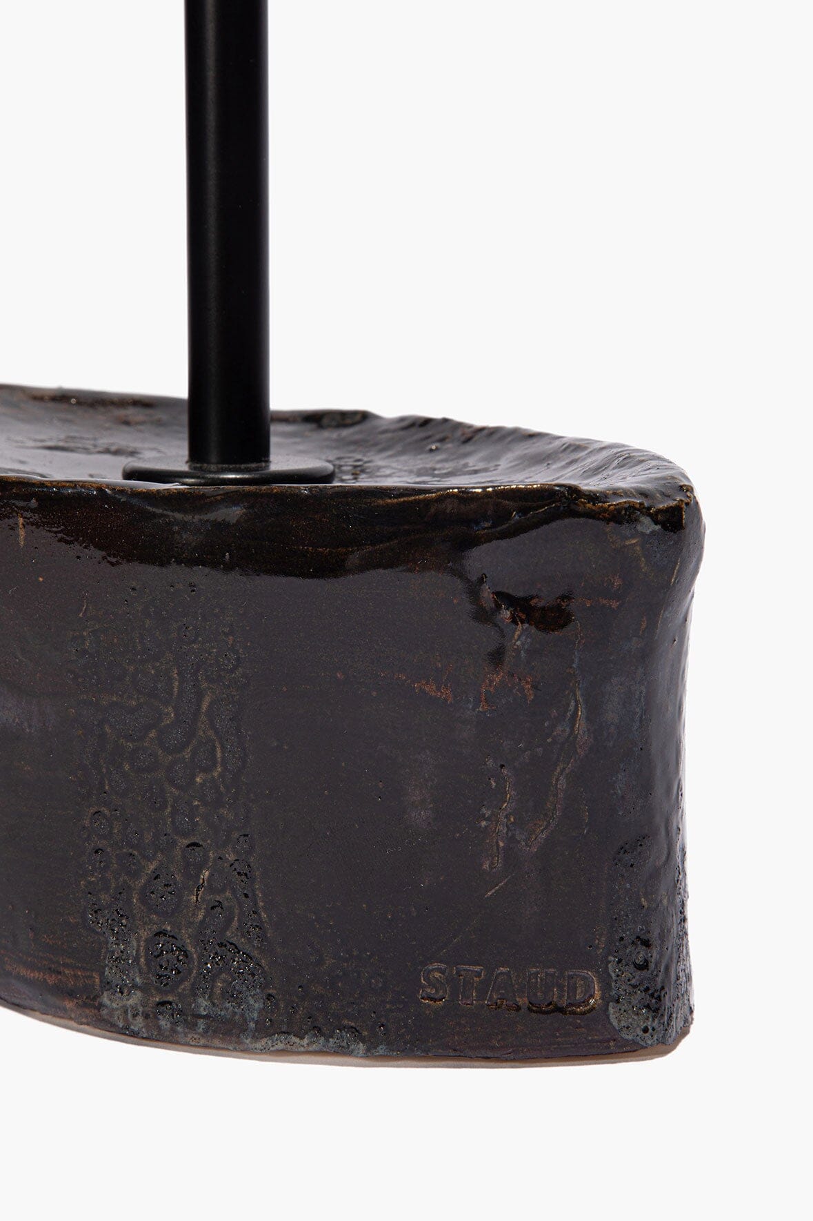 Ceramic Table Lamp Black Glaze | STAUD Trusted