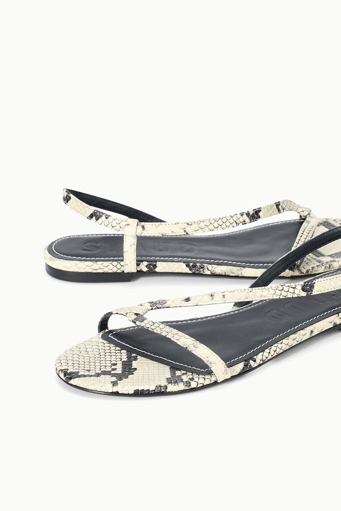Louden Sandal White Snake | STAUD Best Price