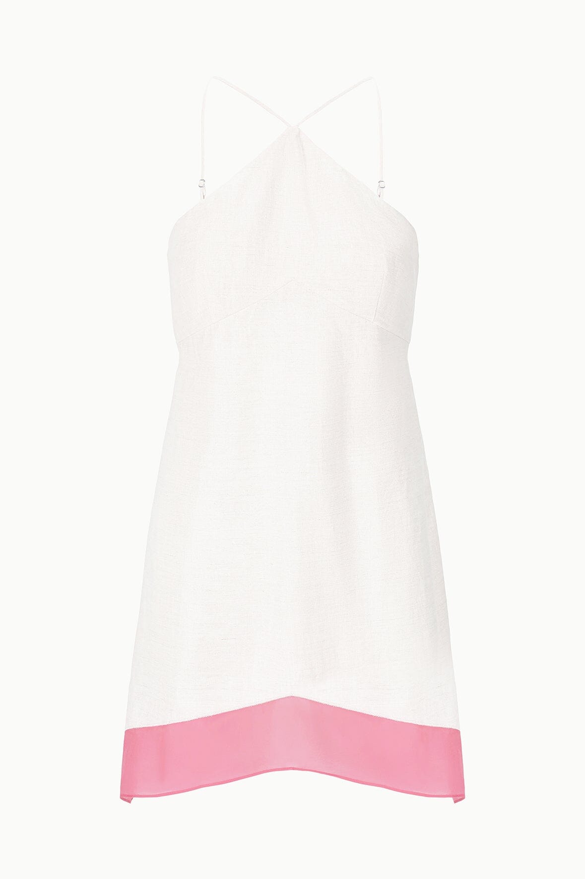 Oro Linen Dress Blush Canyon | STAUD Quality