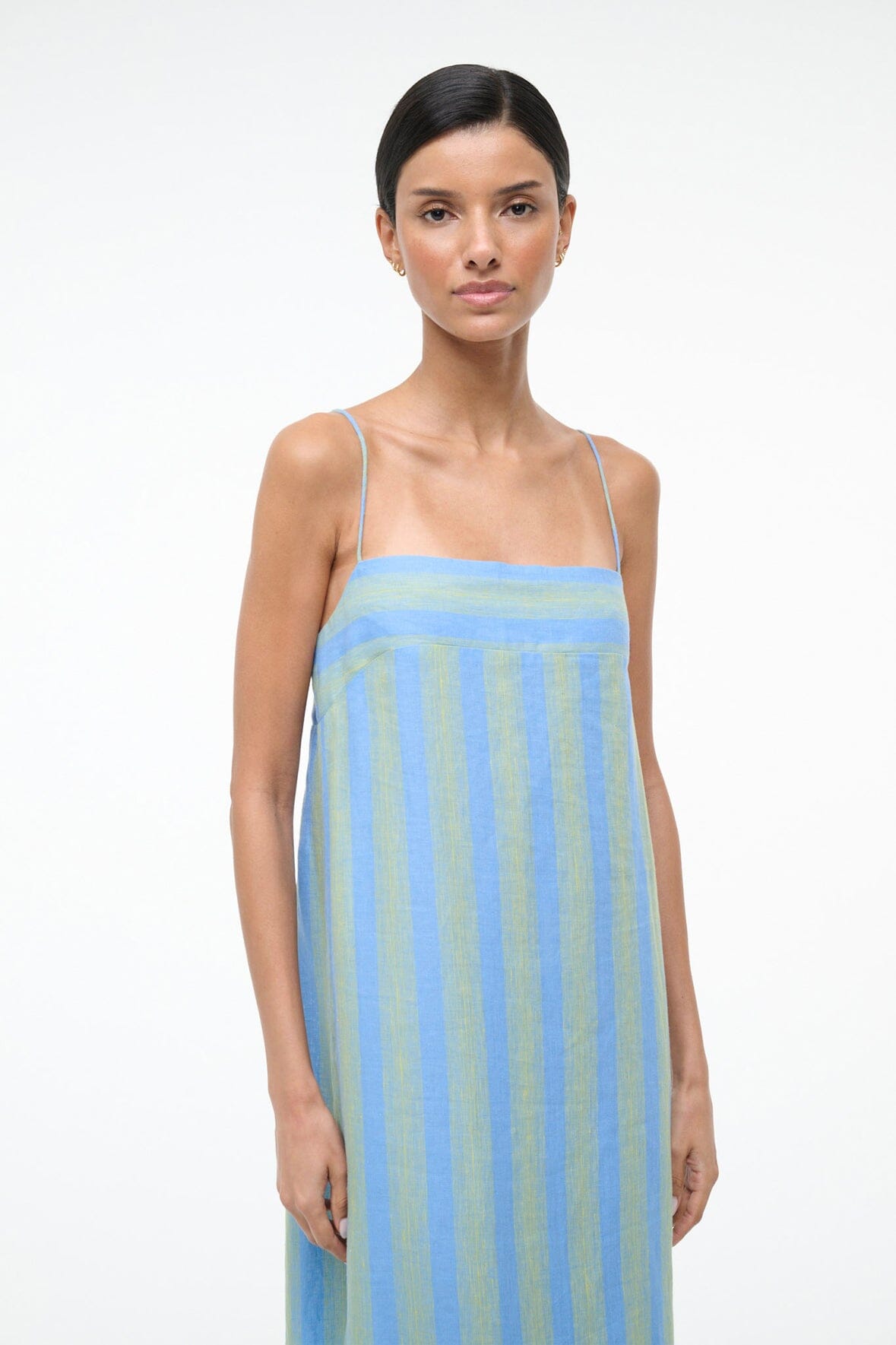 Laura Linen Dress Seaport Stripe | STAUD Hot Sale