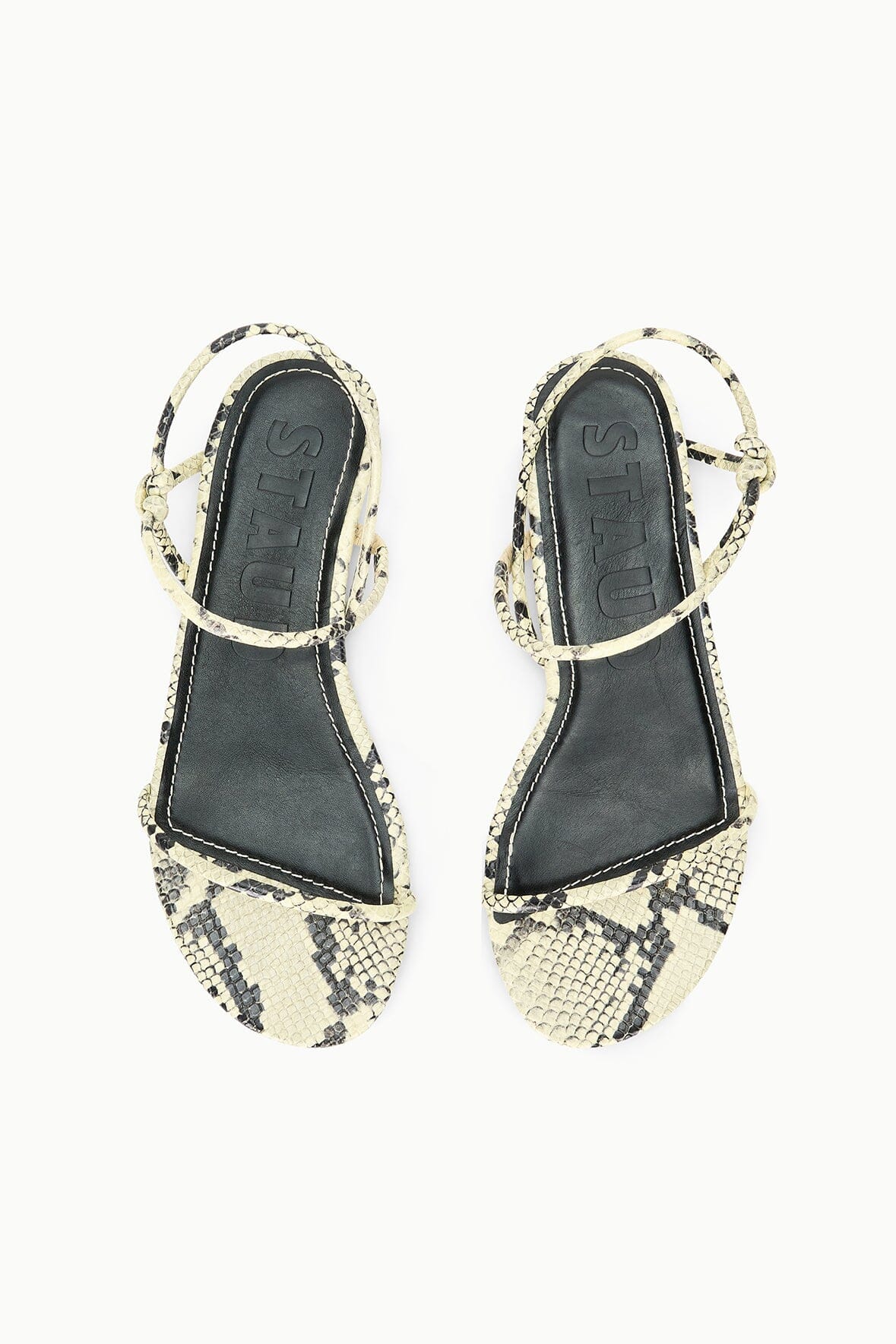 Laurel Sandal White Snake | STAUD Top Pick