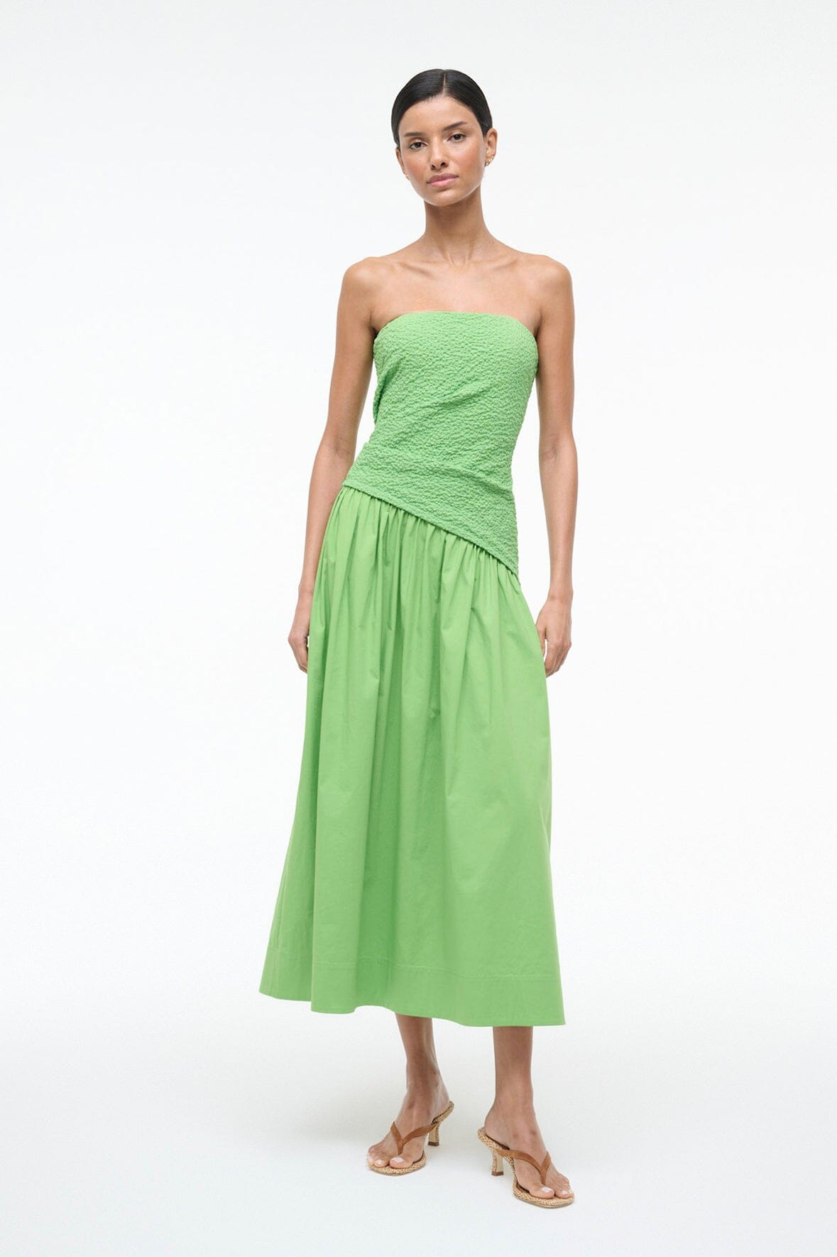 Nia Dress Sprout | STAUD Recommended