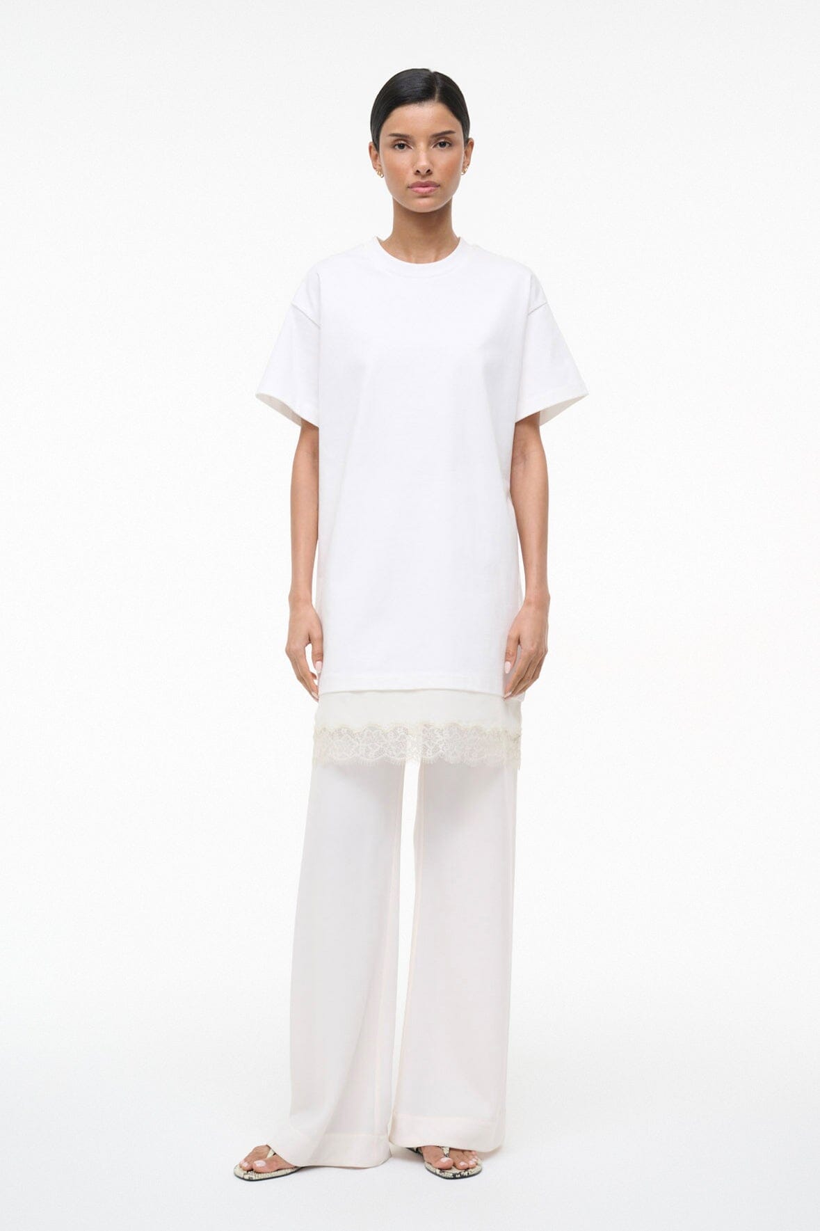 Grier Dress Ivory | STAUD Trending