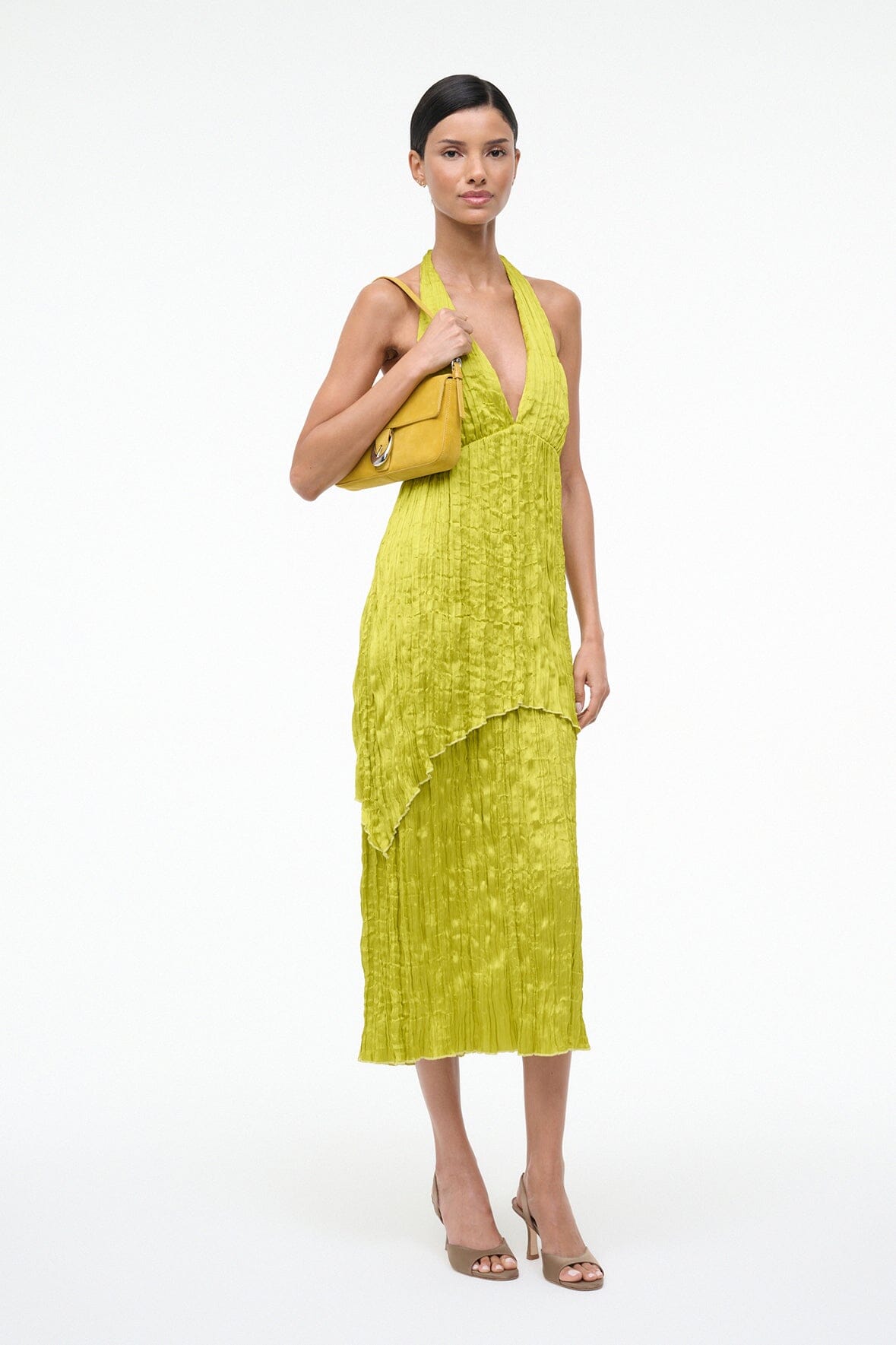Laurie Dress Chartreuse | STAUD Quality