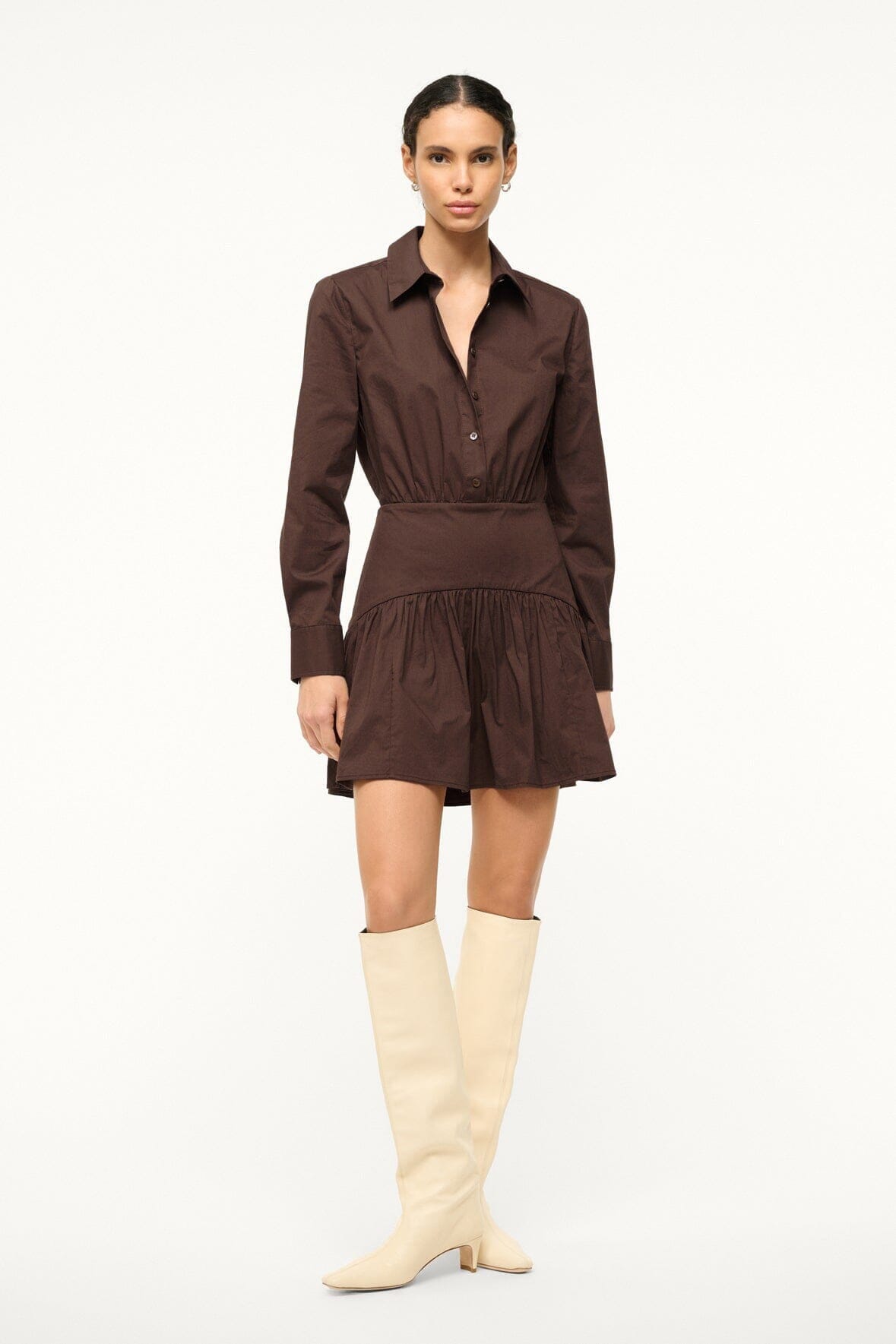Rocco Mini Dress Earth 1 | STAUD Hot Sale