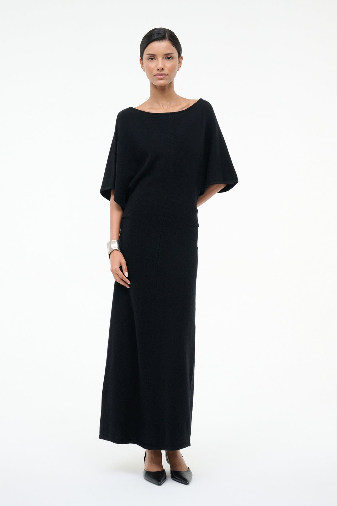Amelie Sweater Dress Black | STAUD Featured