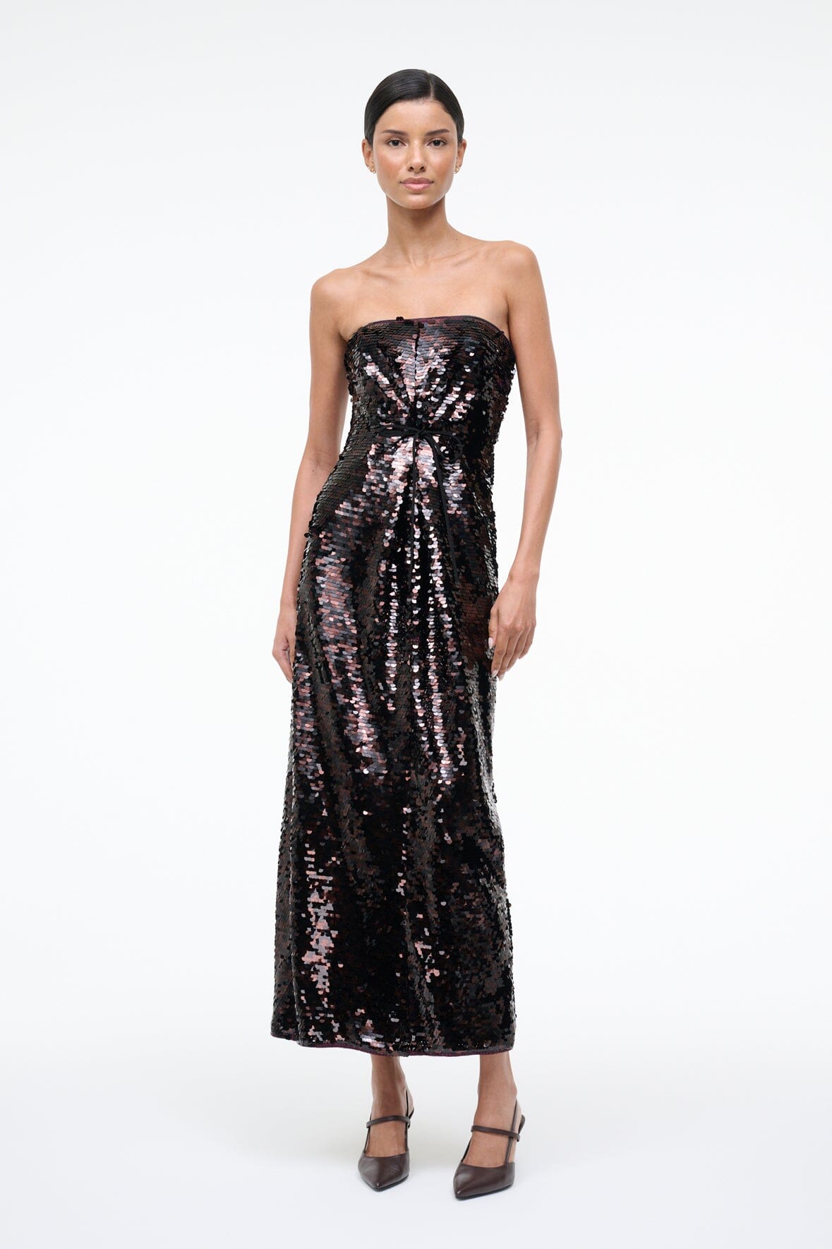 Cece Dress Espresso Black | STAUD Trending