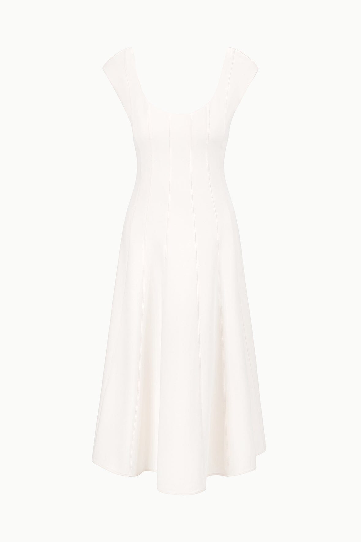 Charlotte Dress Ecru | STAUD Premium