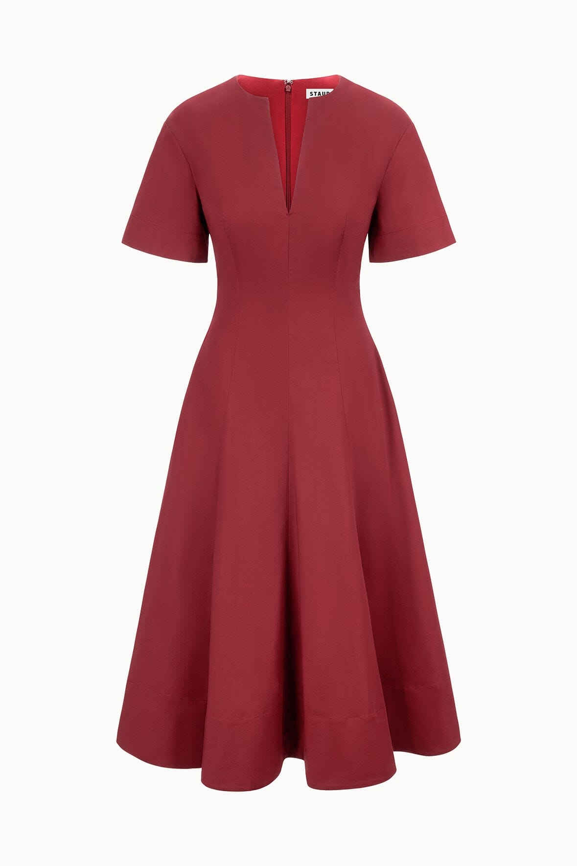 Frances Dress Sangria | STAUD New