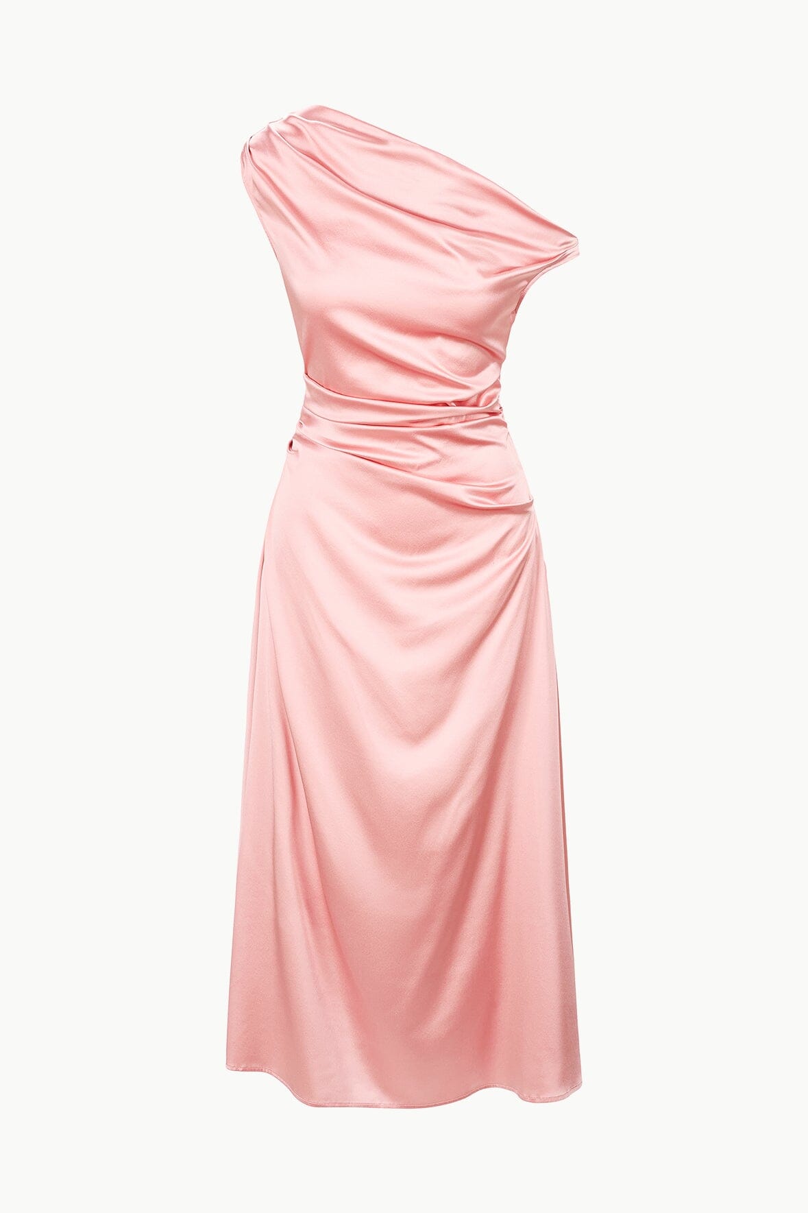 Phare Silk Dress Rose | STAUD Latest