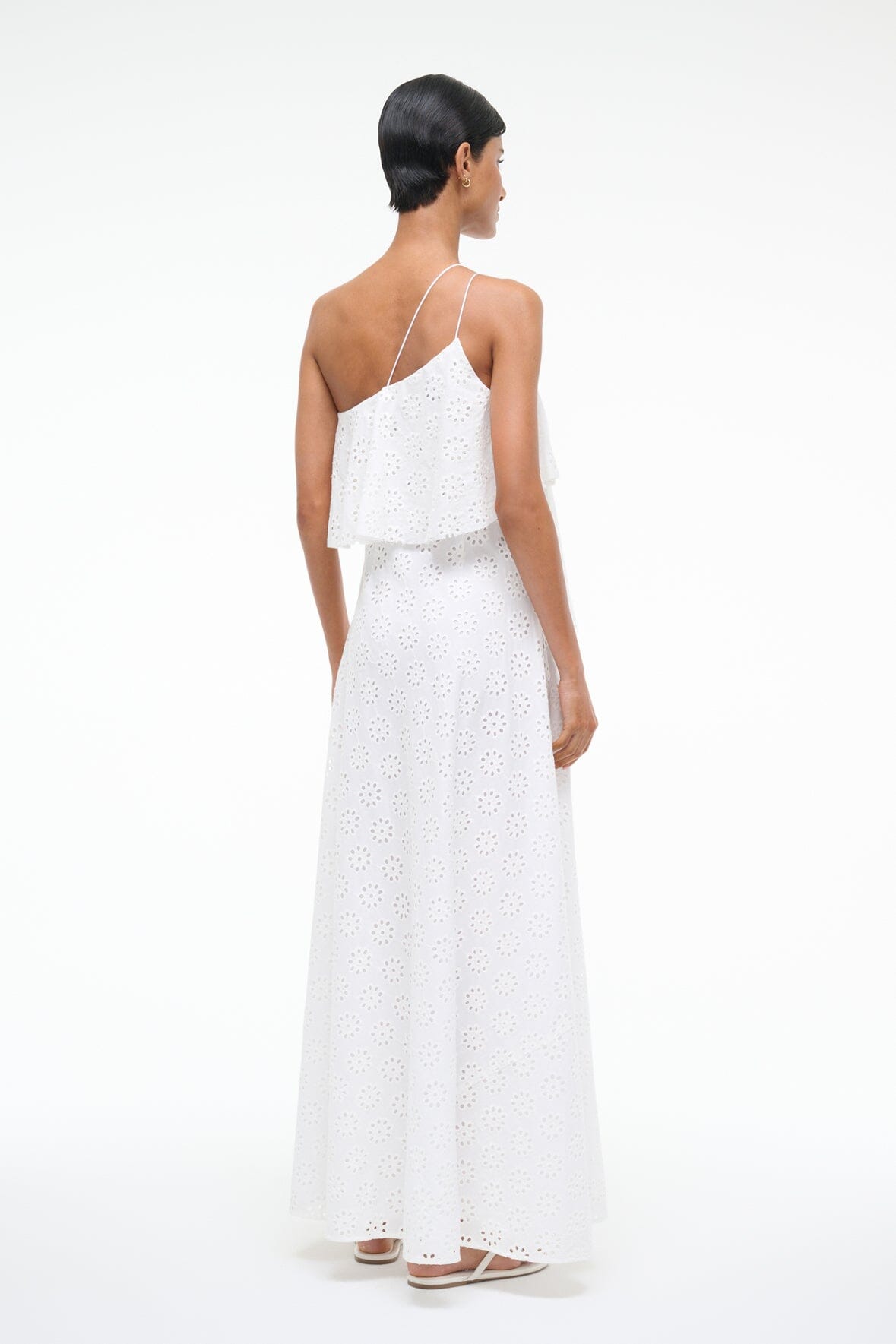 Isa Dress White Eyelet | STAUD Best Seller