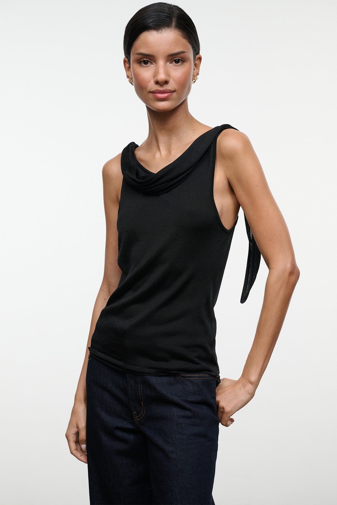 Liana Top Black | STAUD Signature