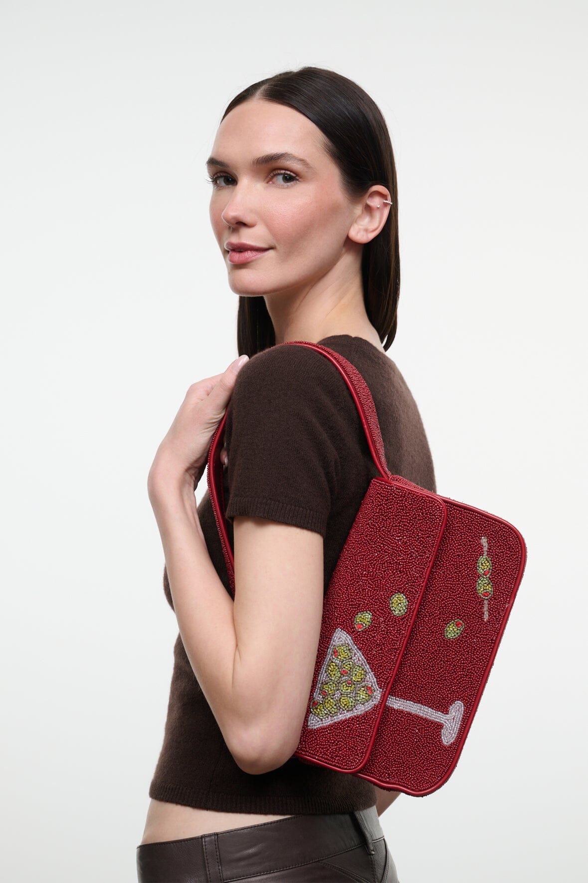 Tommy Beaded Bag Extra Dirty | STAUD Trusted