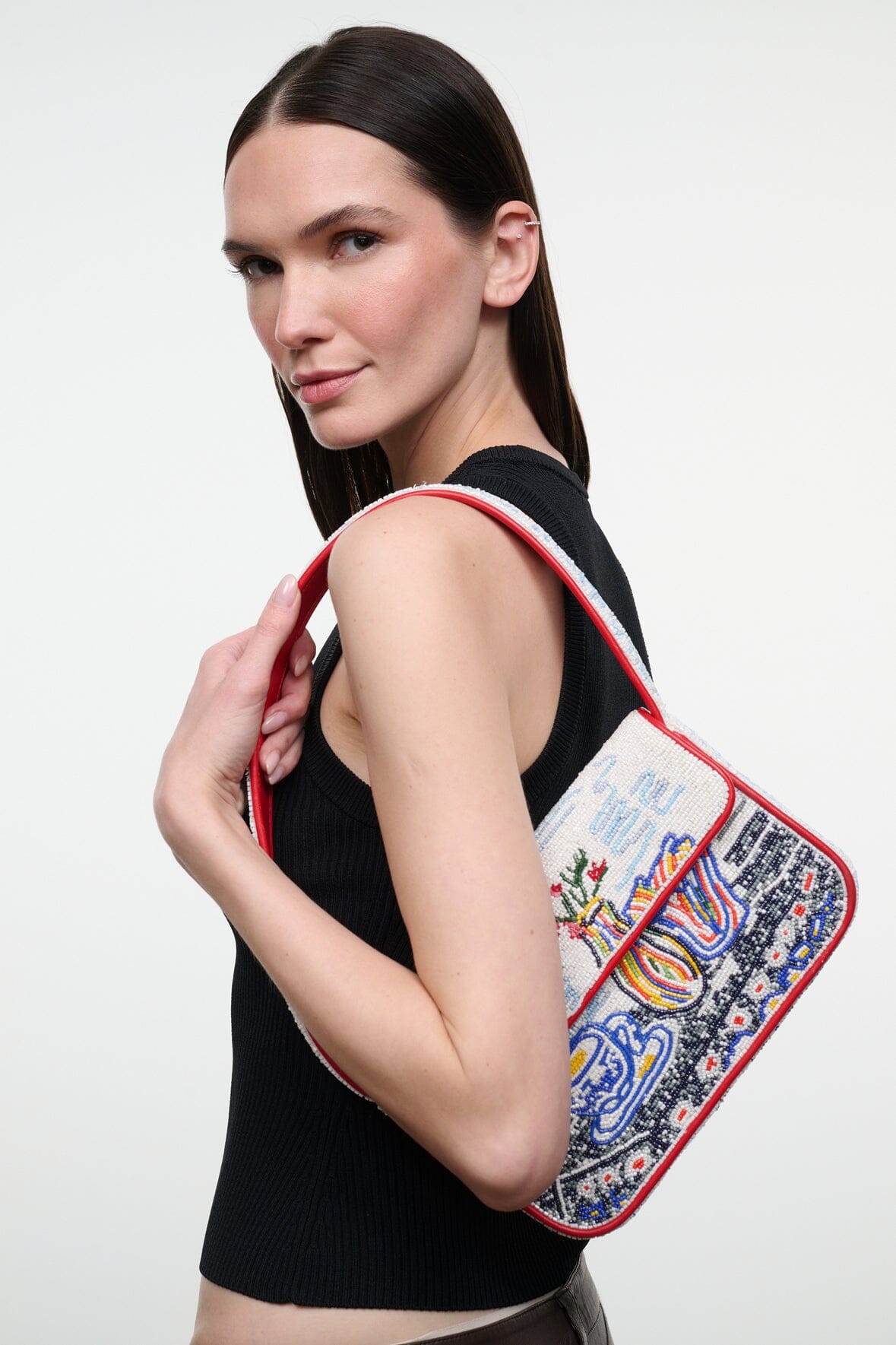 Tommy Beaded Bag Teatime | STAUD Quality