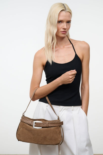 Brooklyn Shoulder Bag Husk | STAUD Discount