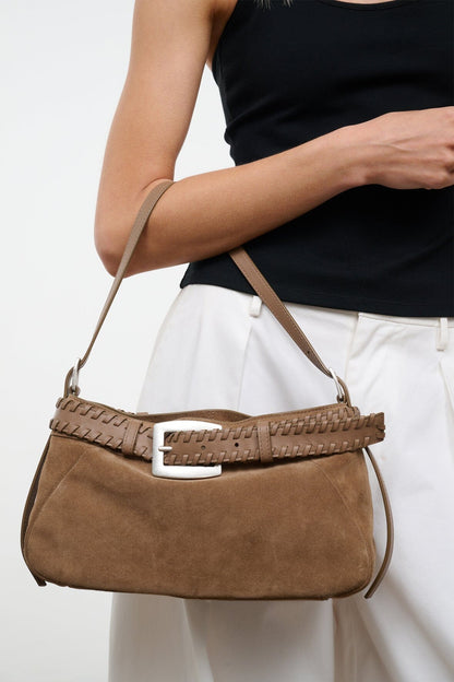Brooklyn Shoulder Bag Husk | STAUD Discount
