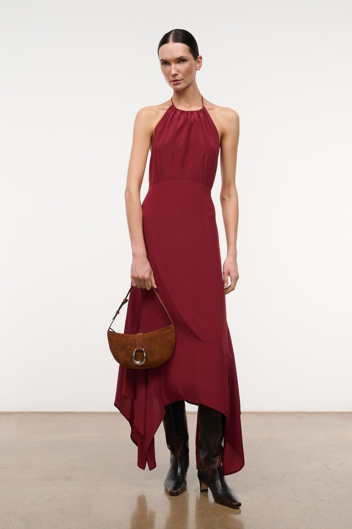 Harlow Crescent Shoulder Bag Tabac | STAUD Best Price