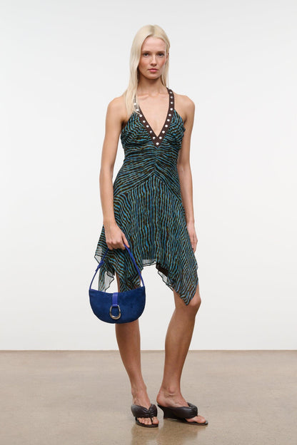 Harlow Crescent Shoulder Bag Cobalt | STAUD Value