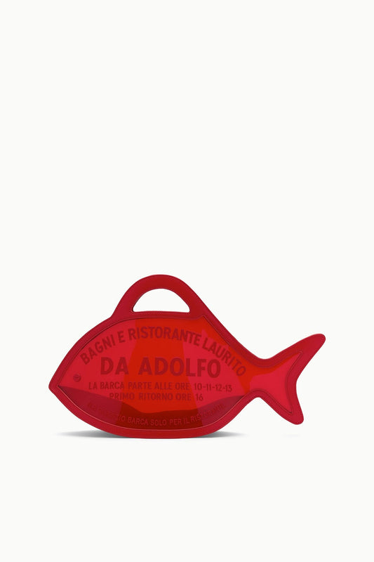 Cleo Fish Bag X Da Adolfo - Pvc Red Rose Edition | STAUD Sale