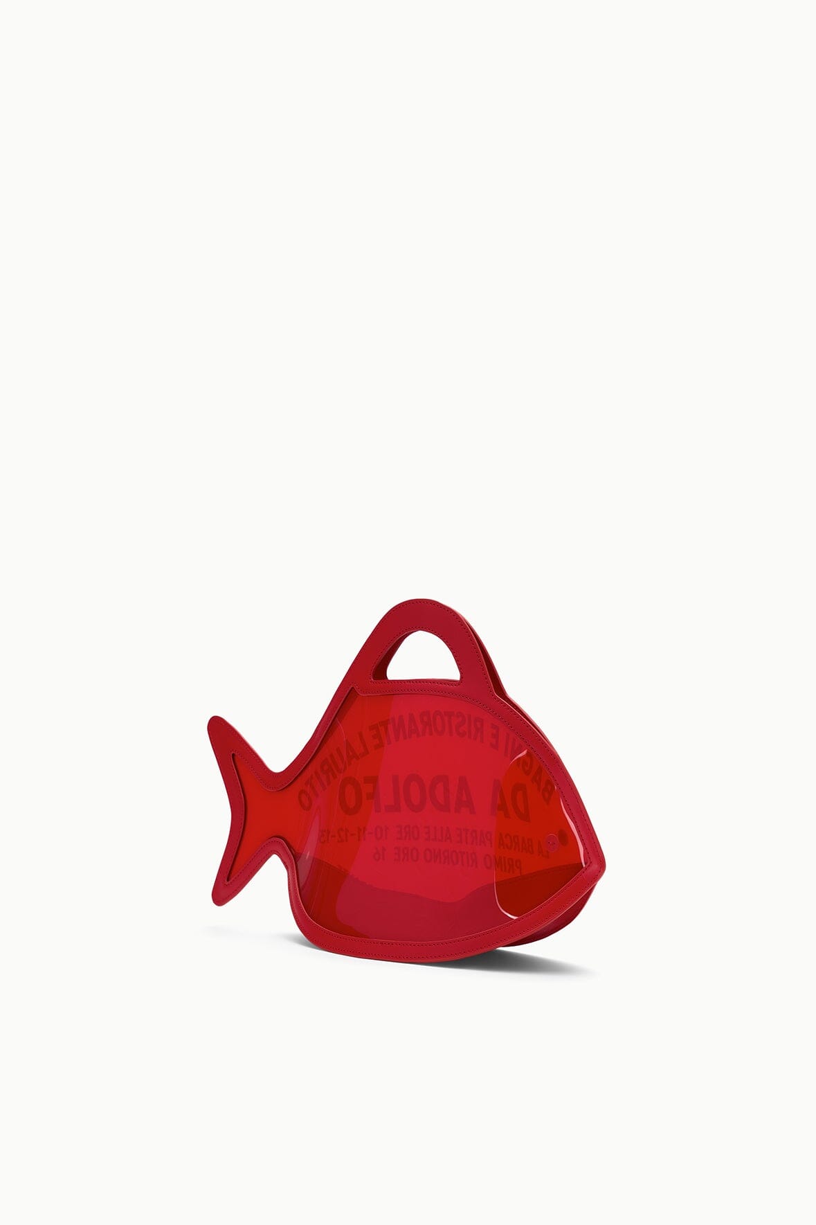Cleo Fish Bag X Da Adolfo - Pvc Red Rose Edition | STAUD Sale