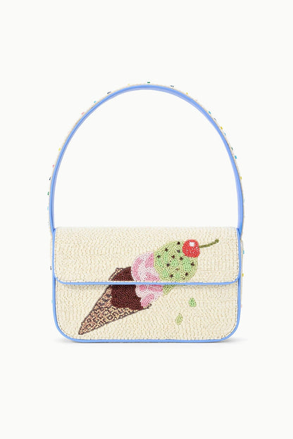 Tommy Beaded Bag Triple Scoop | STAUD New