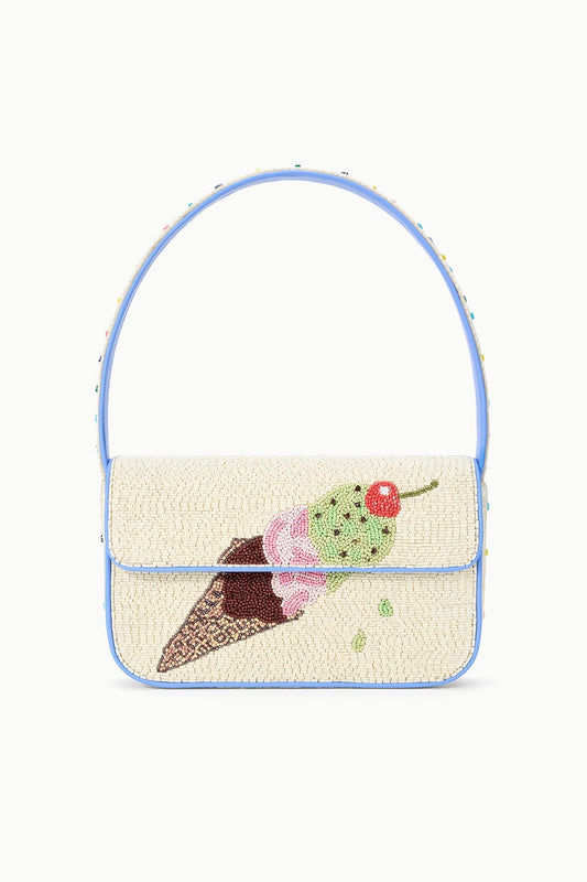 Tommy Beaded Bag Triple Scoop | STAUD New