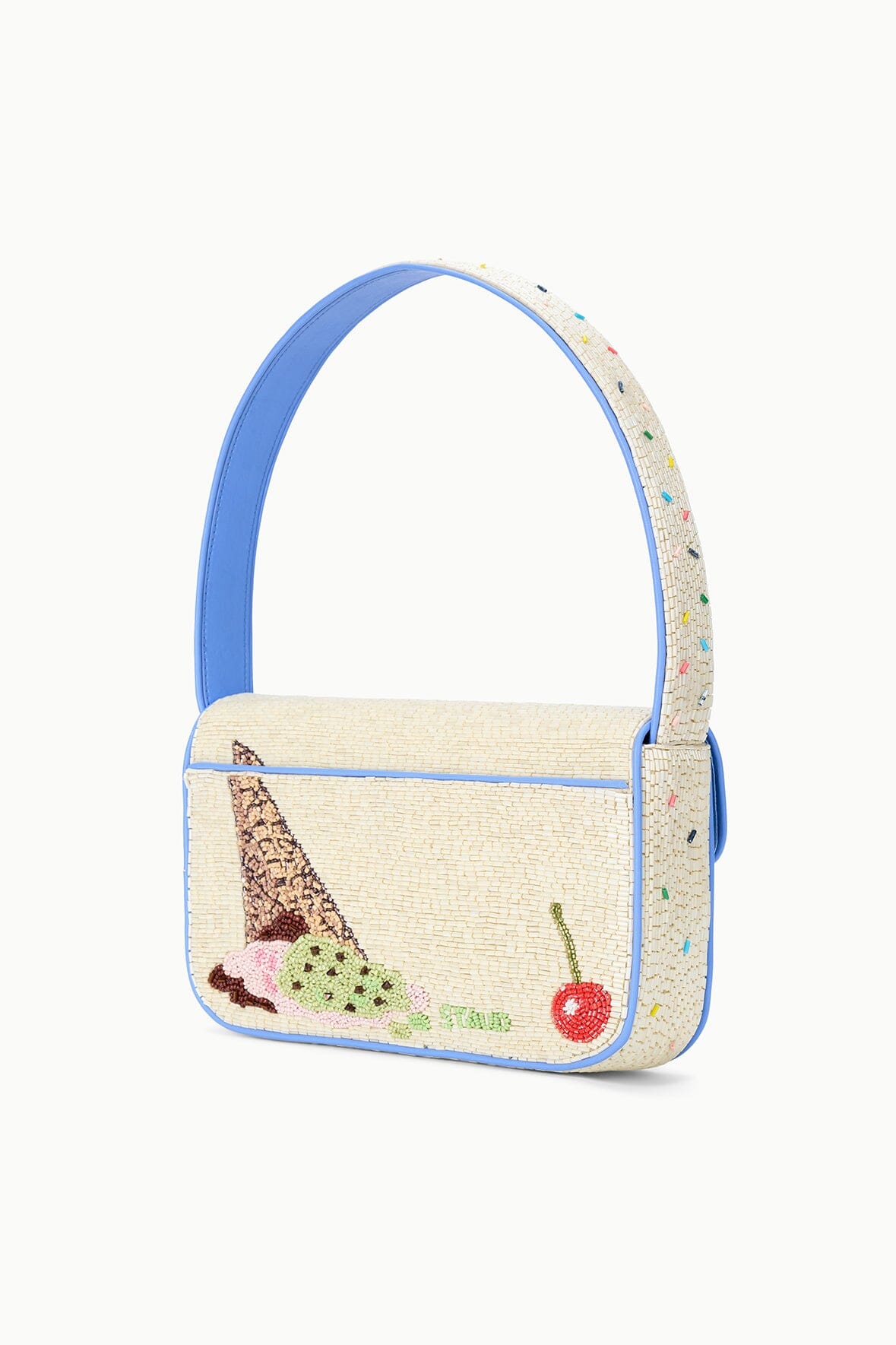 Tommy Beaded Bag Triple Scoop | STAUD New