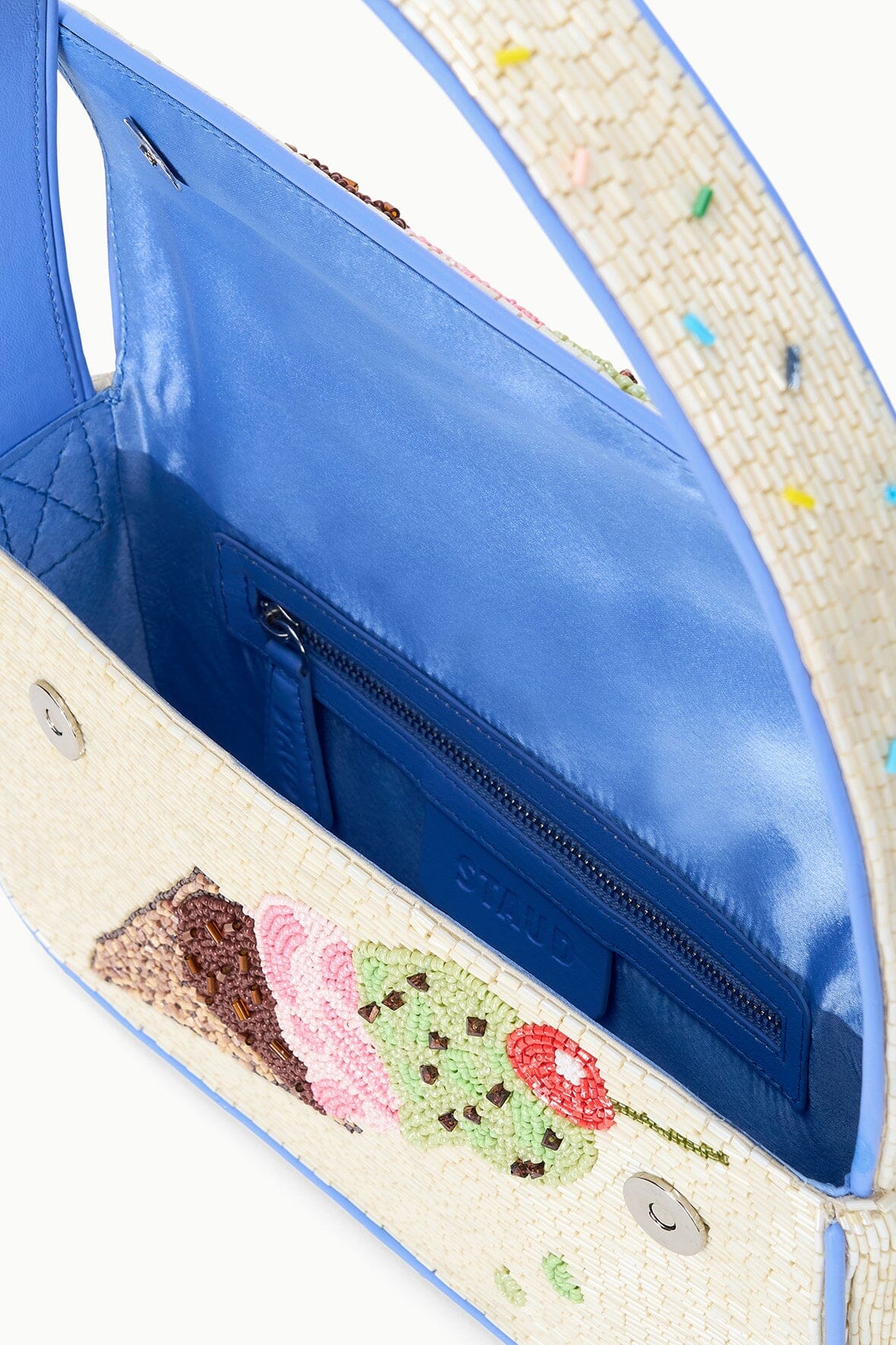 Tommy Beaded Bag Triple Scoop | STAUD New
