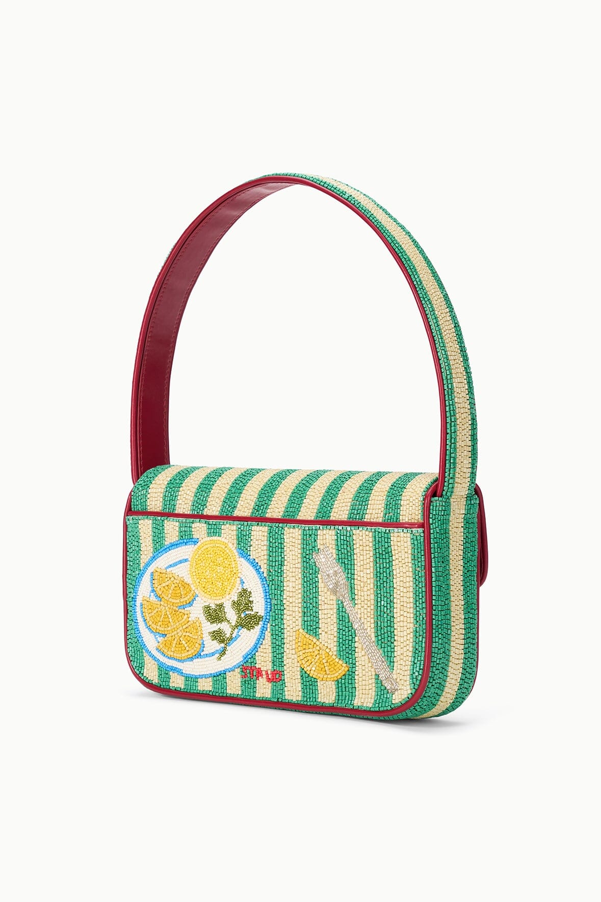 Tommy Beaded Bag Summer Lobster | STAUD Trusted