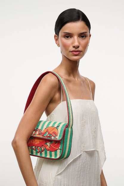 Tommy Beaded Bag Summer Lobster | STAUD Trusted