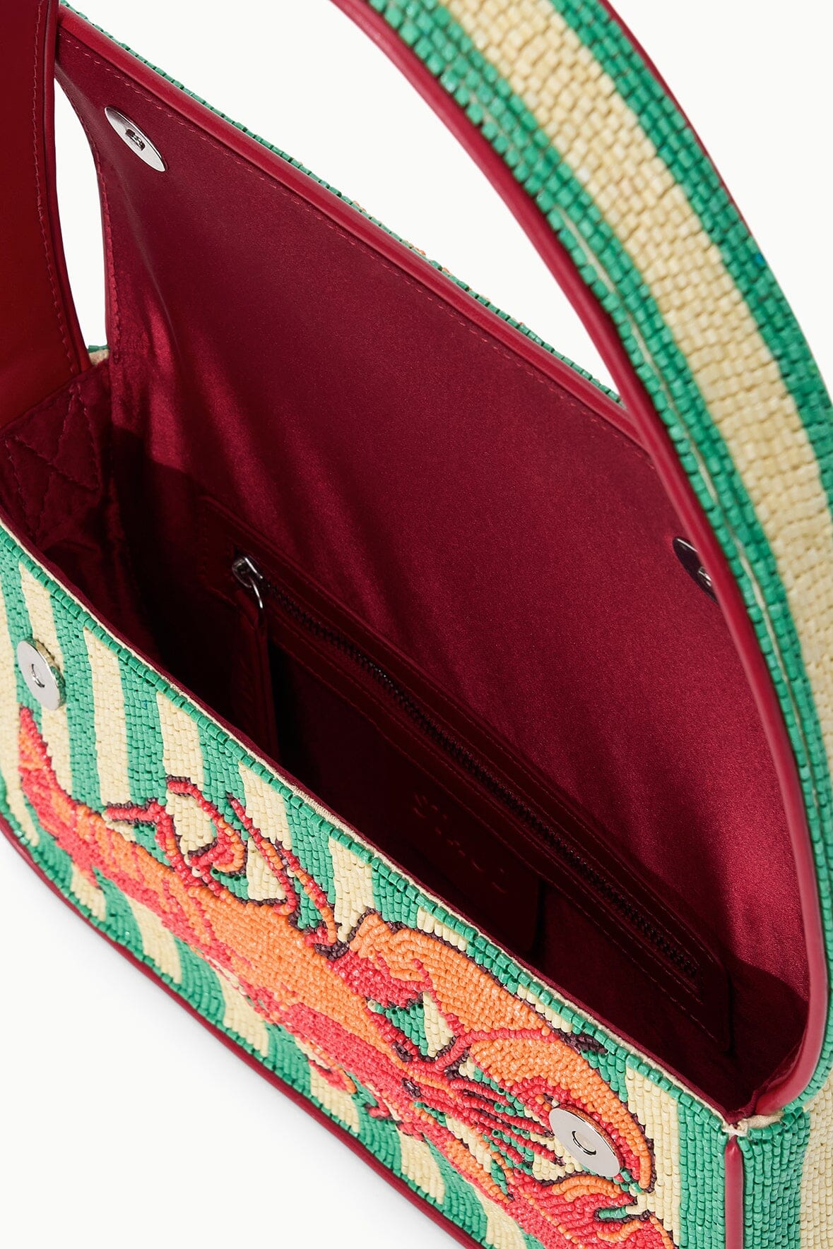 Tommy Beaded Bag Summer Lobster | STAUD Trusted