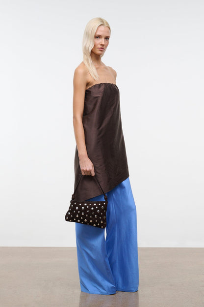 Dani Mini Shoulder Bag Espresso Studs | STAUD Premium