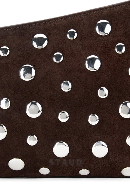 Dani Mini Shoulder Bag Espresso Studs | STAUD Premium