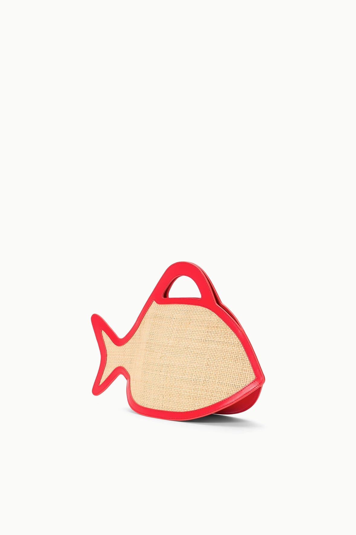 Cleo Fish Bag X Da Adolfo - Natural Raffia Design | STAUD Signature