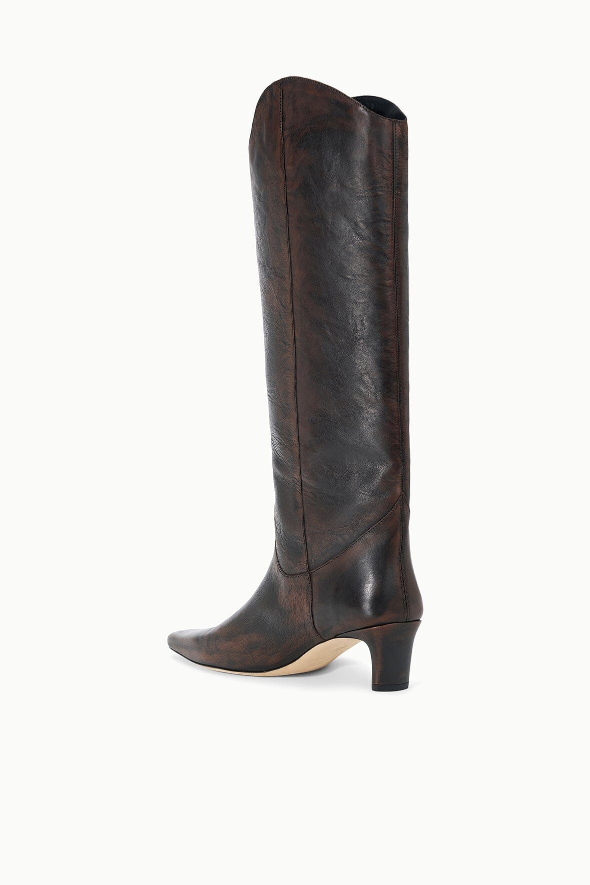 Western Wally Boot Espresso Distressed | STAUD Exclusive