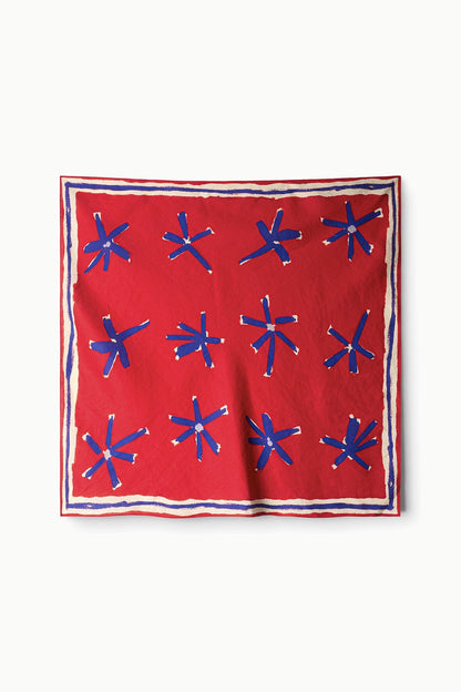 Sonya Linen Scarf Painted Foulard | STAUD Recommended