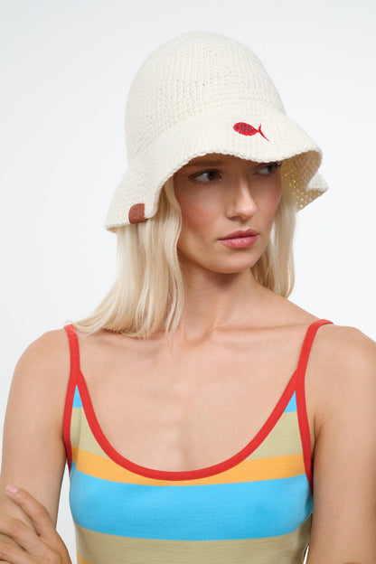 Meyers Crochet Hat Da Adolfo | STAUD New
