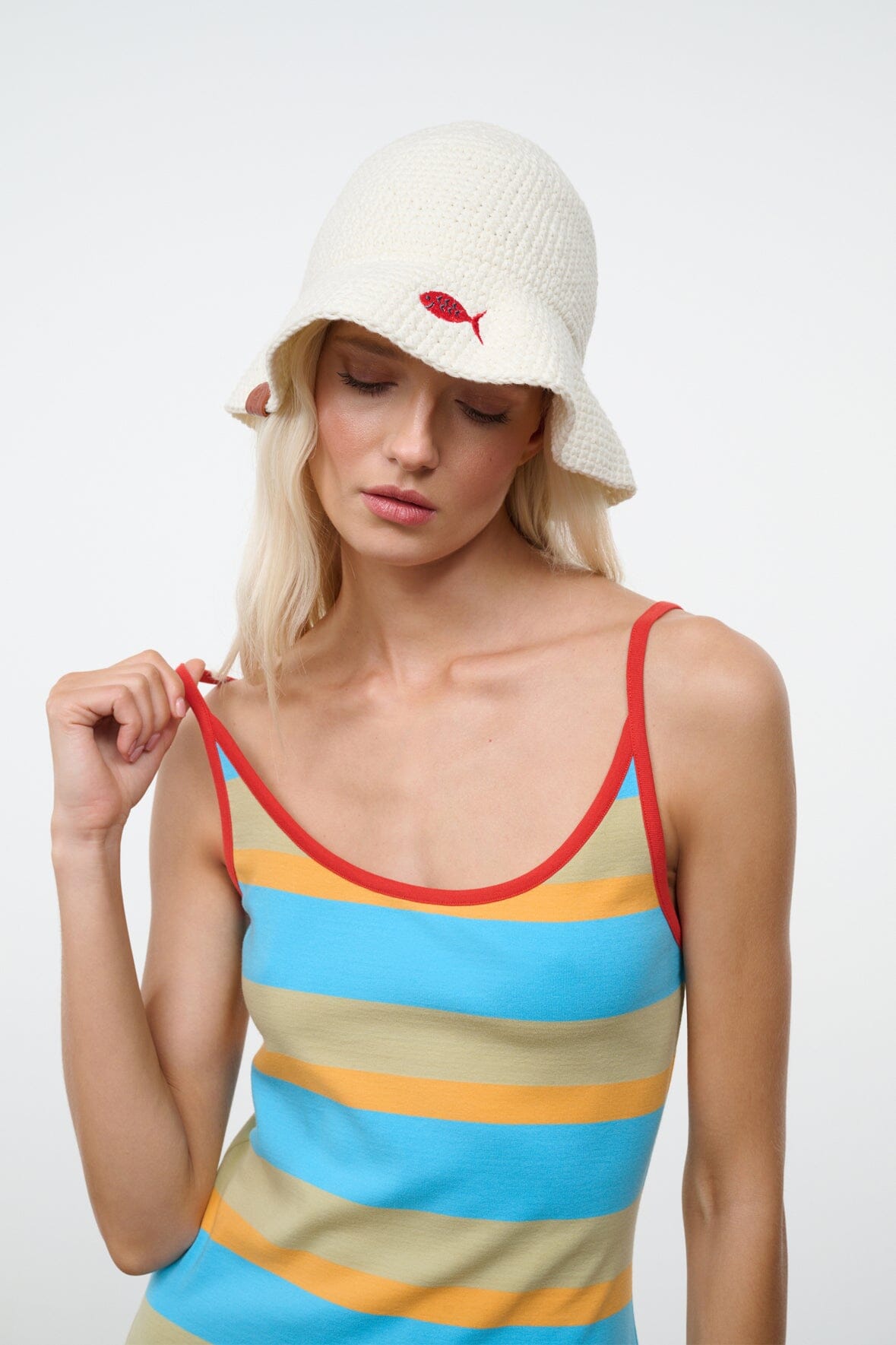 Meyers Crochet Hat Da Adolfo | STAUD New