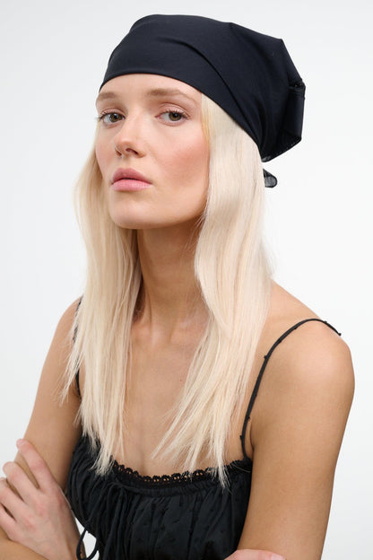 Sunny Headscarf Black | STAUD Everyday