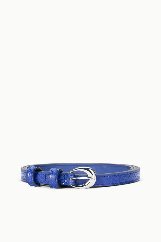 Slim Moon Buckle Belt - 13mm Cobalt | STAUD Latest